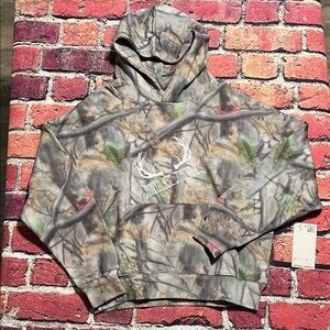 Jungles Camo Hoodie with Antler Design